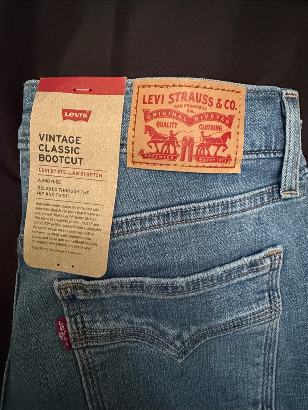 Levi's Light Blue Vintage Classic Bootcut Jeans - Picture 2 of 4